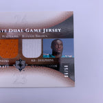 Cadillac Williams/Ronnie Brown 2005 UD Dual Game Jersey RC Relic #'d 6/50