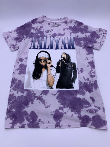 Aaliyah Purple Tie Dye T-Shirt