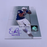 Evan Royster 2011 Upper Deck SP Authentic Auto