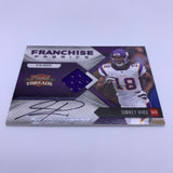 Sidney Rice Panini Franchise Fabrics Auto #’d 10/10