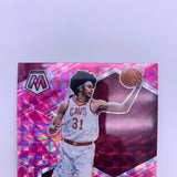 Jarrett Allen 2021 Prizm Sensational Swatches Orange Cracked Ice