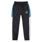 NIKE WOVEN CUFFED JOGGER PANTS BLACK/AQUA