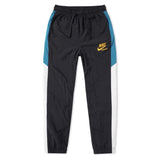 NIKE WOVEN CUFFED JOGGER PANTS BLACK/AQUA