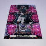 DeVonta Smith 2021 Prizm RC Red Cracked Ice