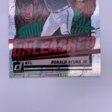 Ronald Acuña Jr 2021 Donruss Elite Series Silver /349 + Unleashed Esher Squares