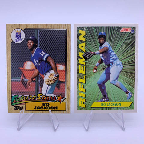 Bo Jackson 1987 Topps Future Stars/1991 Score Rifleman