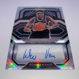 Devin Vassell 2020 Prizm Silver Rookie Penmanship