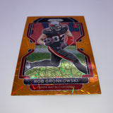 Rob Gronkowski 2021 Panini Prizm Orange/Red Prizm Lot