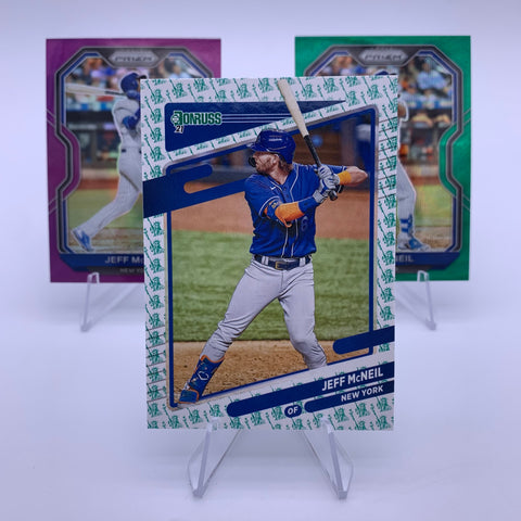 Jeff McNeil 2021 Donruss Statue of Liberty SSP