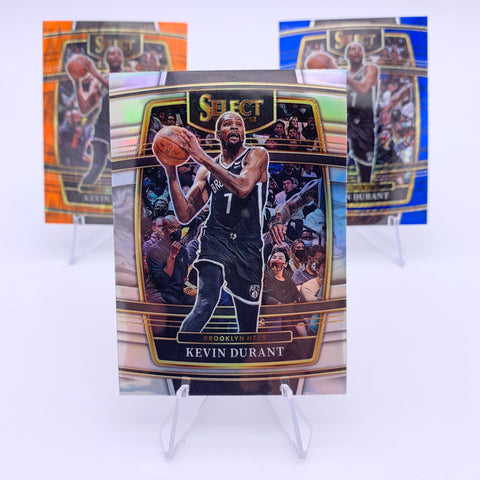 Kevin Durant 2021 Select Silver/Blue/Orange Lot