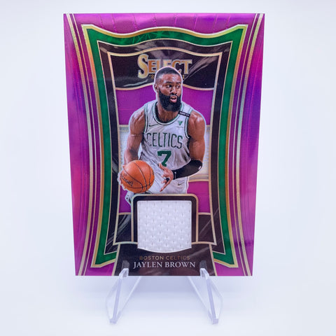 Jaylen Brown 2020 Select Selective Swatches Purple Prizm #’d 33/49